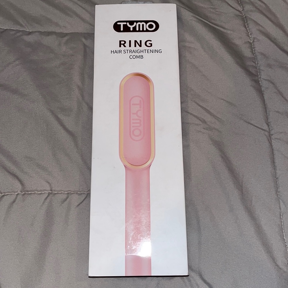 Pink tymo ring hair straightening comb